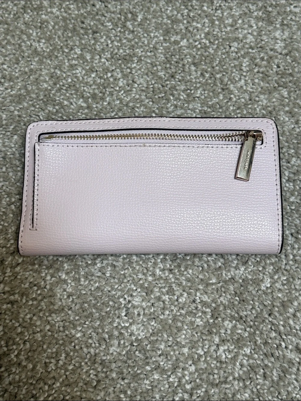 kate spade Pale Pink Saffiano Leather Zip Around Wallet